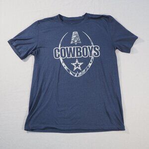 Dallas Cowboys Shirt Mens Large Blue Nike DriFit Sport Team Fan Comfort Football